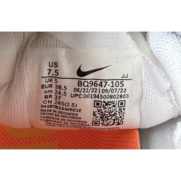 Nike Air Zoom Pegasus 37 Women Size 7.5 Running Shoes BQ9647-105 White Sneakers - Picture 8 of 8